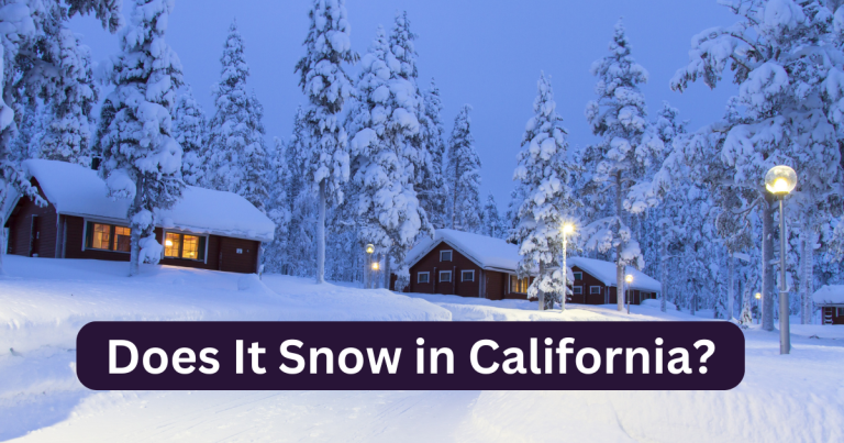 does it snow in California
